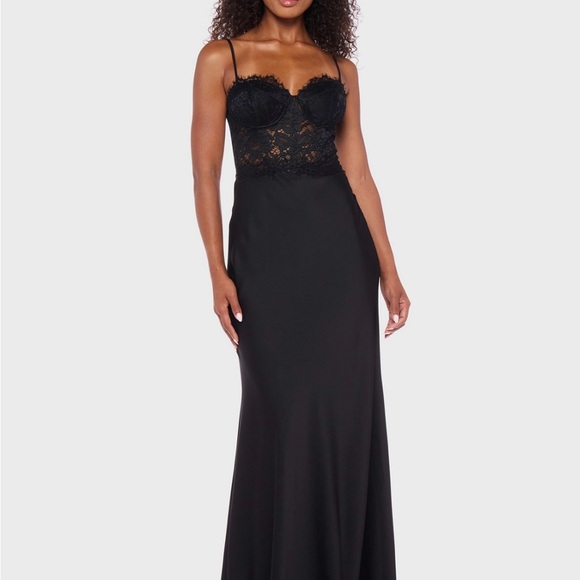 B Darlin Lace Sequin Corset Prom/Formal Dress 3 - Picture 1 of 16